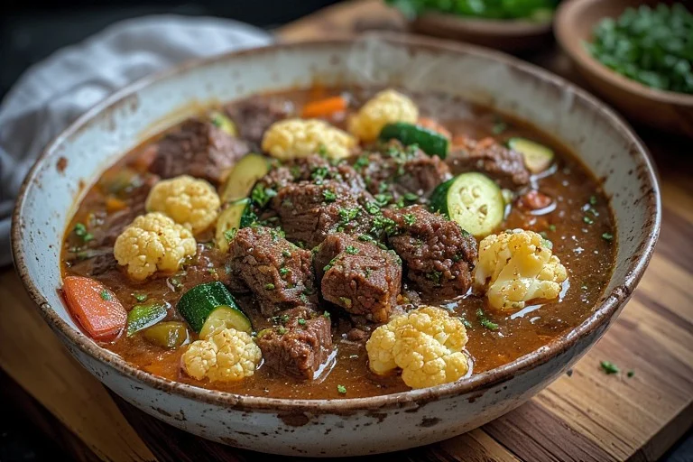 Keto Crockpot Beef Stew