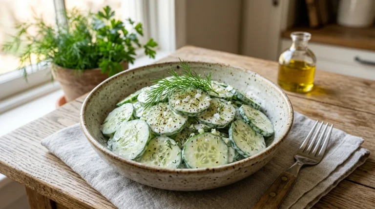 Keto Cucumber & Dill Salad Recipe