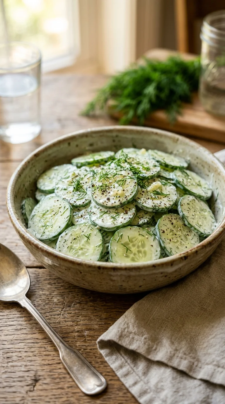 Keto Cucumber & Dill Salad Recipe