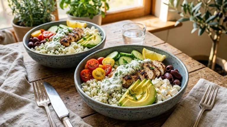 Keto Greek Chicken Bowls Recipe 1