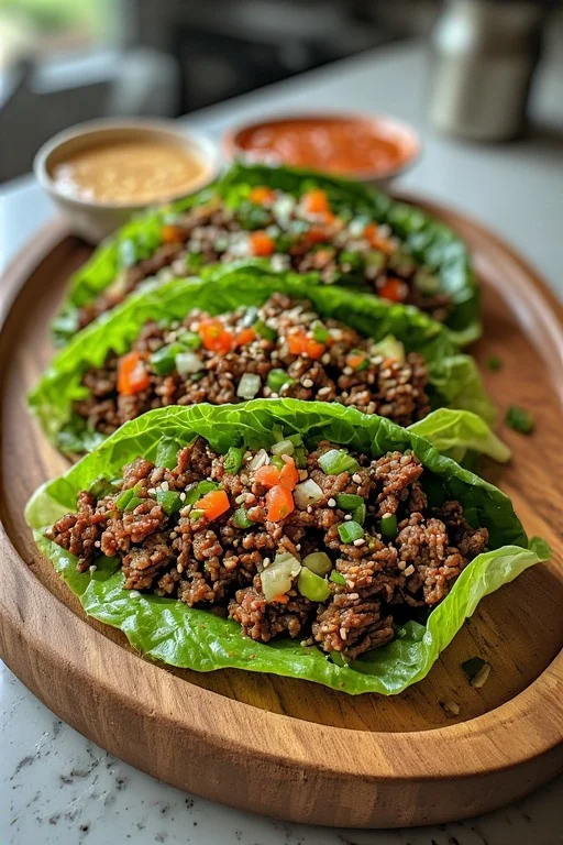 Keto Ground Beef Lettuce Wraps looks