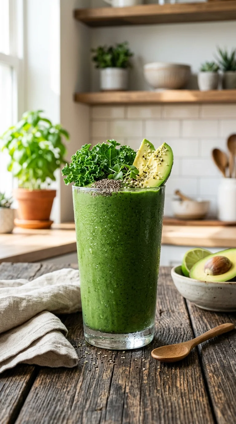 Keto Kale Smoothie Recipe looks