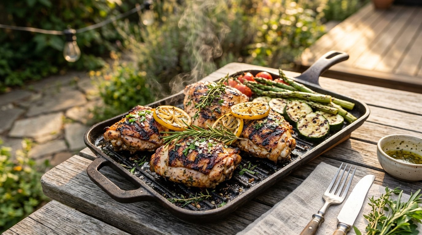 Keto Lemon Herb Grilled Chicken