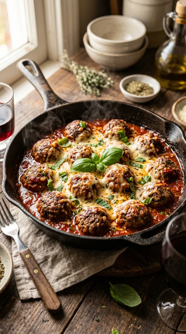 Keto Meatballs in Marinara Sauce looks 1