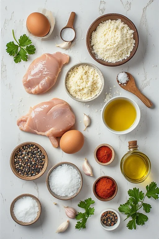 Keto Parmesan Crusted Chicken Recipe ingredients