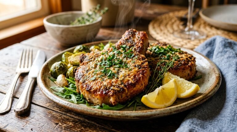 Keto Parmesan Crusted Pork Chops Recipe 1