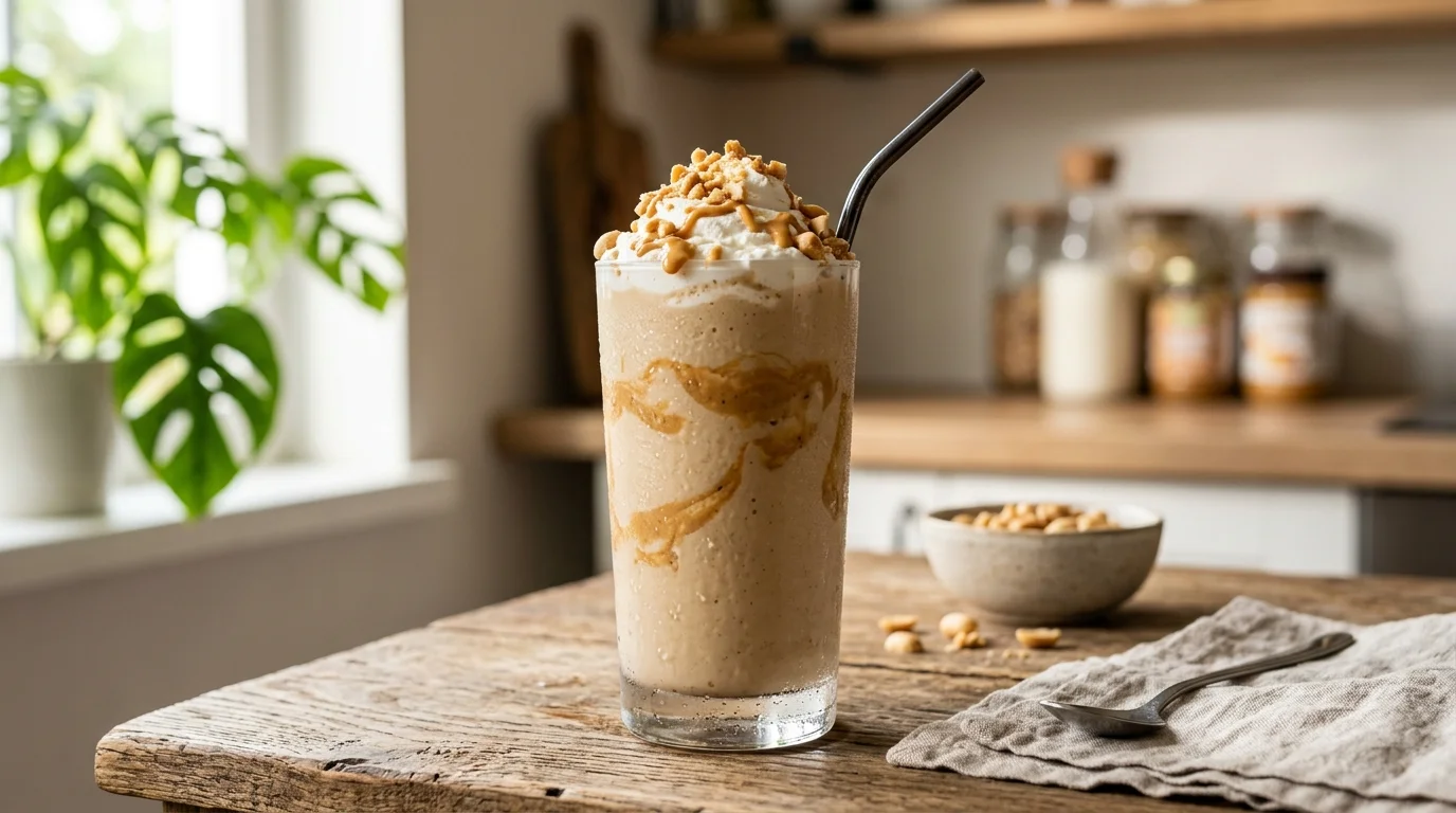Keto Peanut Butter Smoothie with Almond Milk 1
