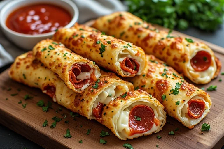 Keto Pepperoni Cheese Roll-Ups (Low-Carb Lunch)