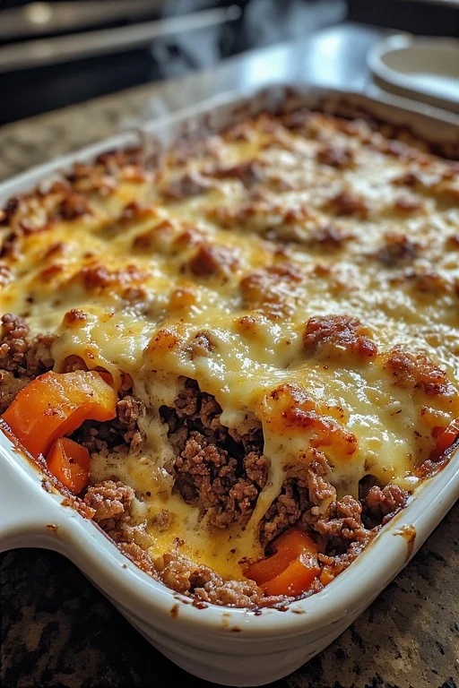 Keto Philly Cheesesteak Casserole Recipe looks