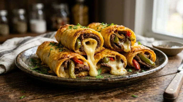 Keto Philly Cheesesteak Roll Ups 1