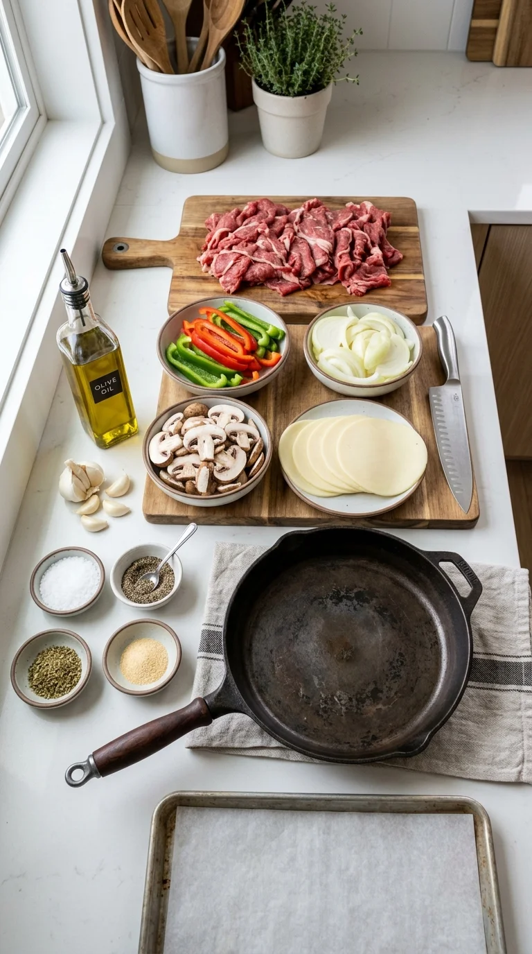 Keto Philly Cheesesteak Roll Ups cooking 1