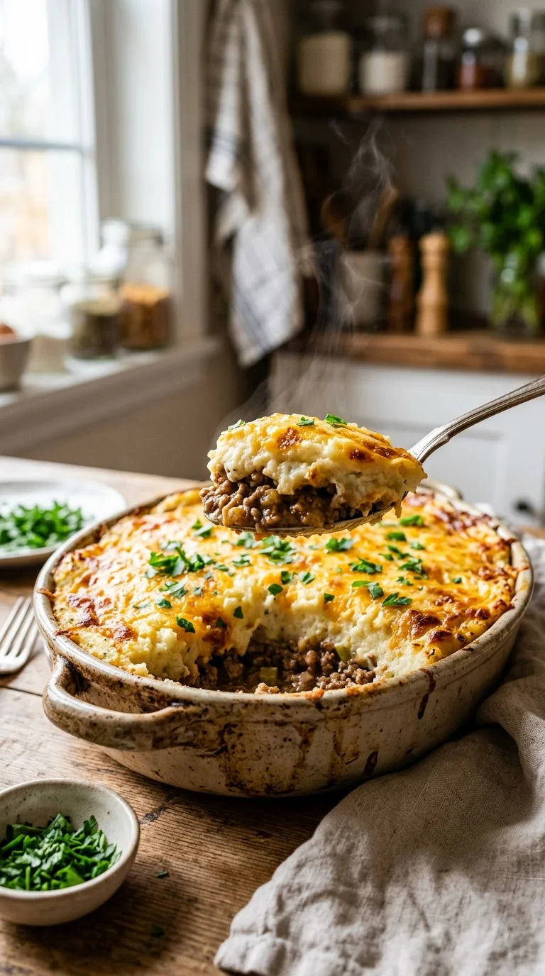 Keto Shepherd’s Pie (Cauliflower Mash) looks