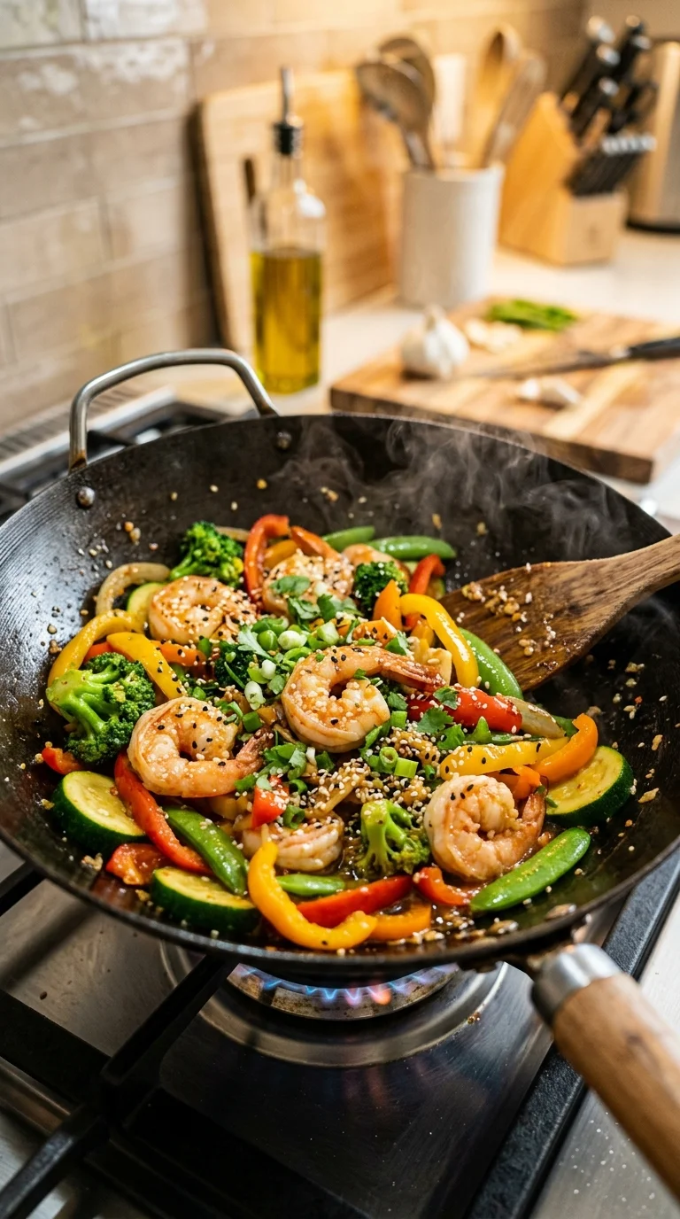 Keto Shrimp Stir-Fry looks