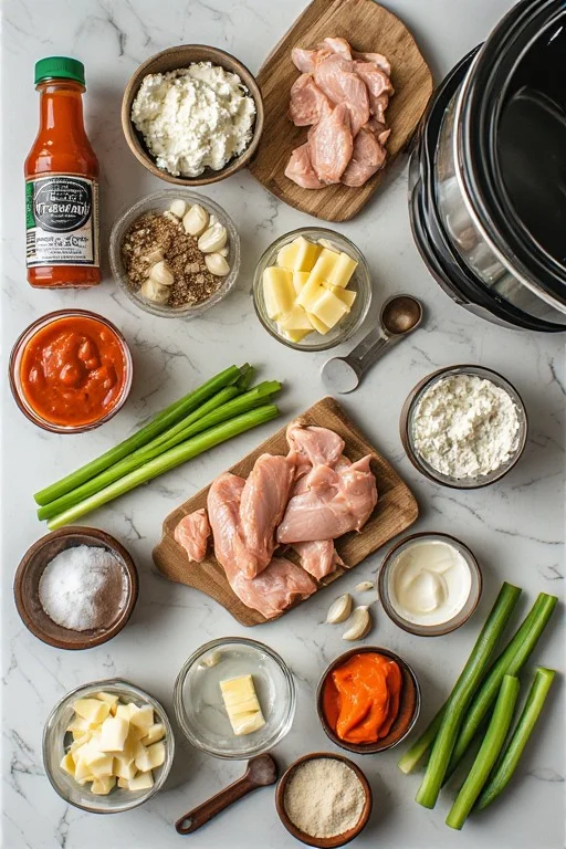 Keto Slow Cooker Buffalo Chicken Recipe cooking