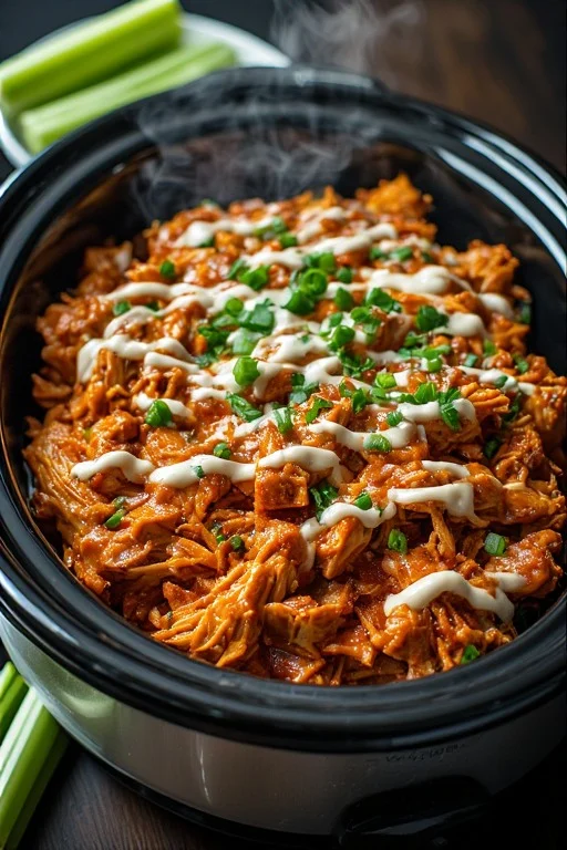 Keto Slow Cooker Buffalo Chicken Recipe looks