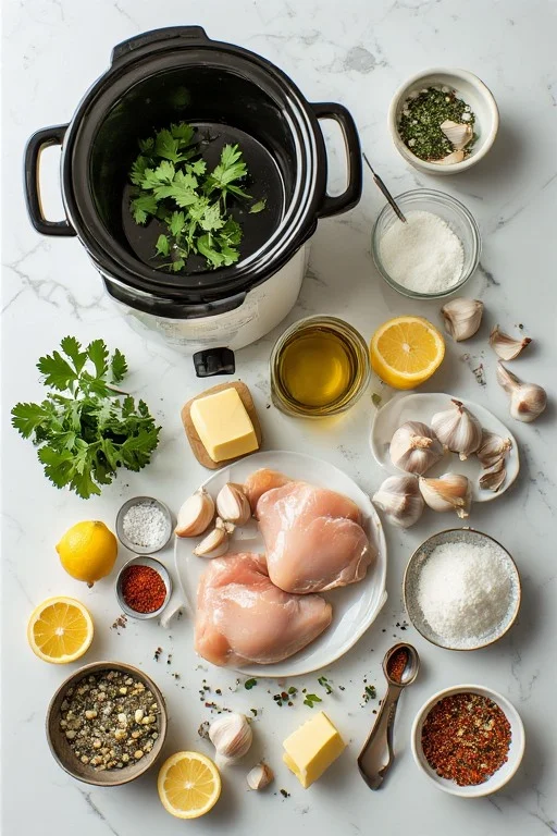 Keto Slow Cooker Garlic Butter Chicken Recipe cooking