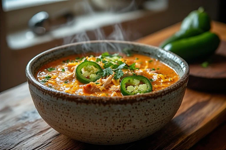 Keto Spicy Chicken Jalapeño Soup