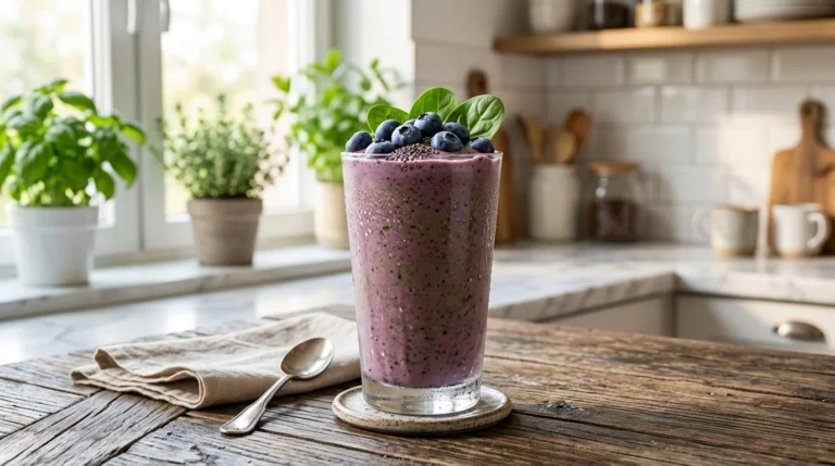 Keto Spinach Blueberry Smoothie Recipe 1