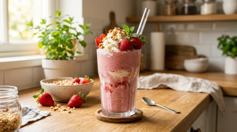 Keto Strawberry Cheesecake Smoothie Recipe