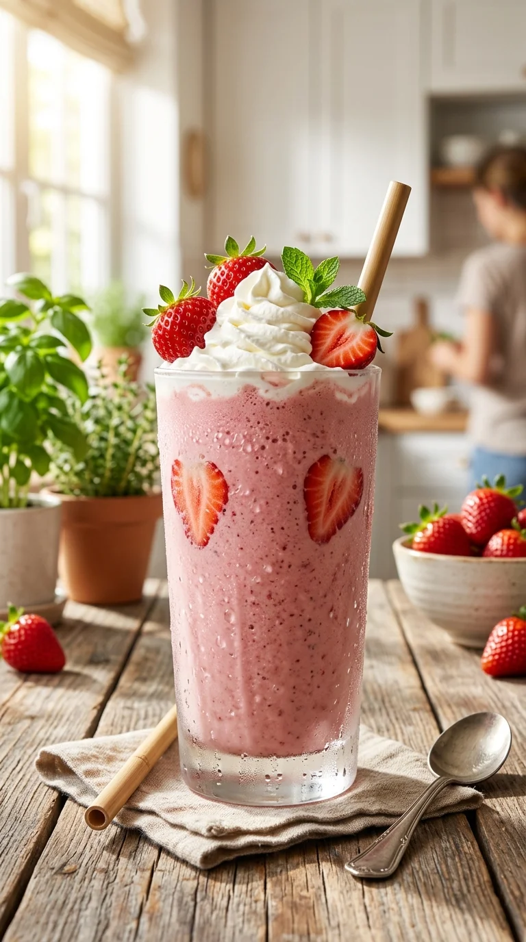 Keto Strawberry Shake Recipe looks 1