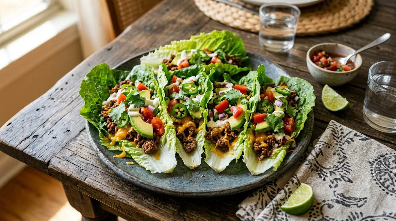 Keto Taco Lettuce Wraps Recipe 1