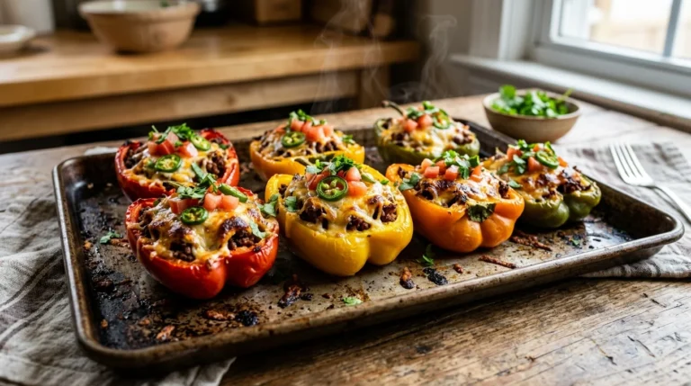 Keto Taco Stuffed Peppers (Beef)