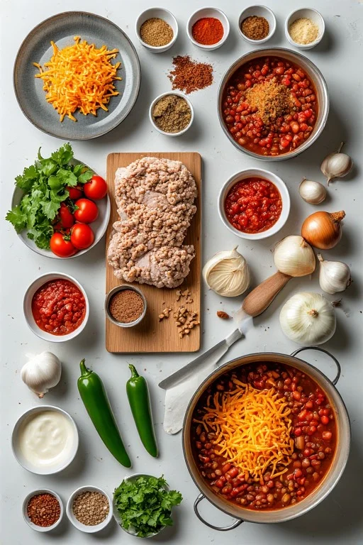 Keto Turkey Chili Recipe cooking
