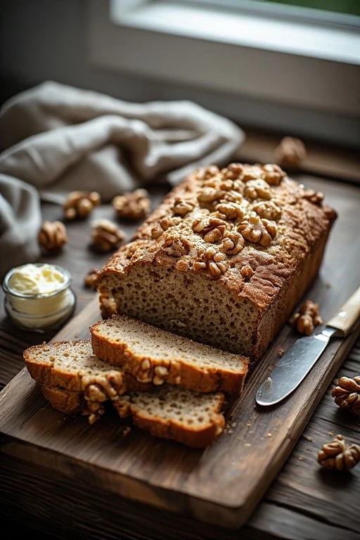 Keto Walnut Bread Recipe