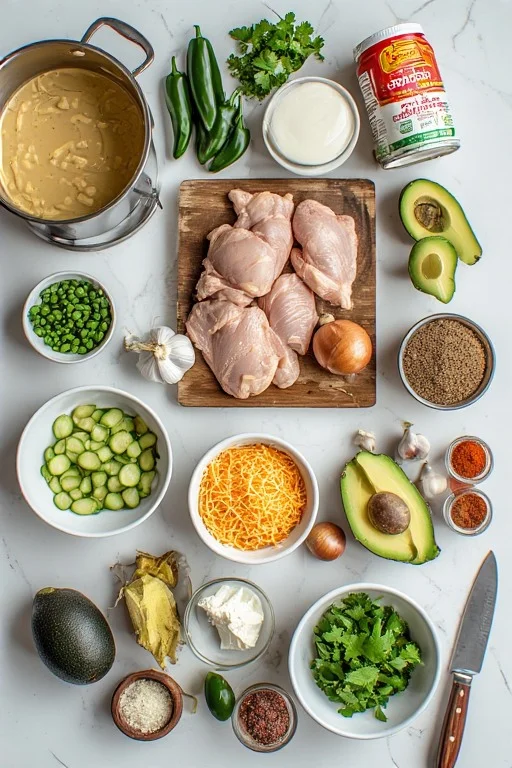 Keto White Chicken Chili Recipe cooking