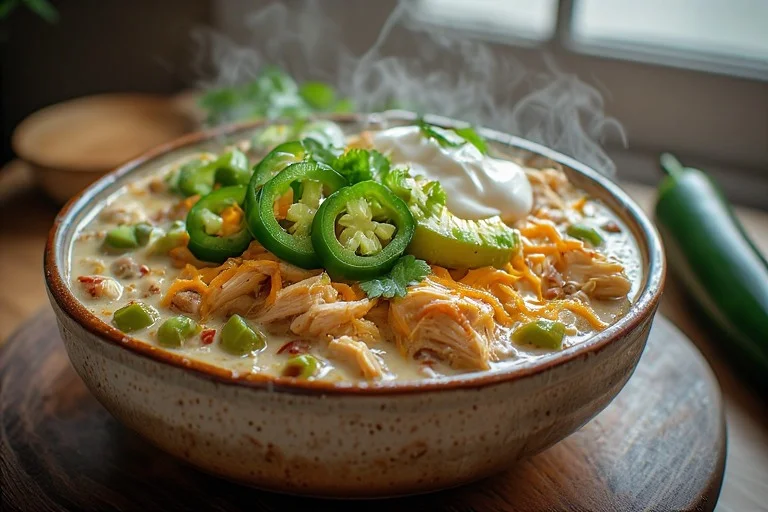 Keto White Chicken Chili Recipe