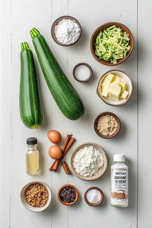 Keto Zucchini Bread Recipe ingredients