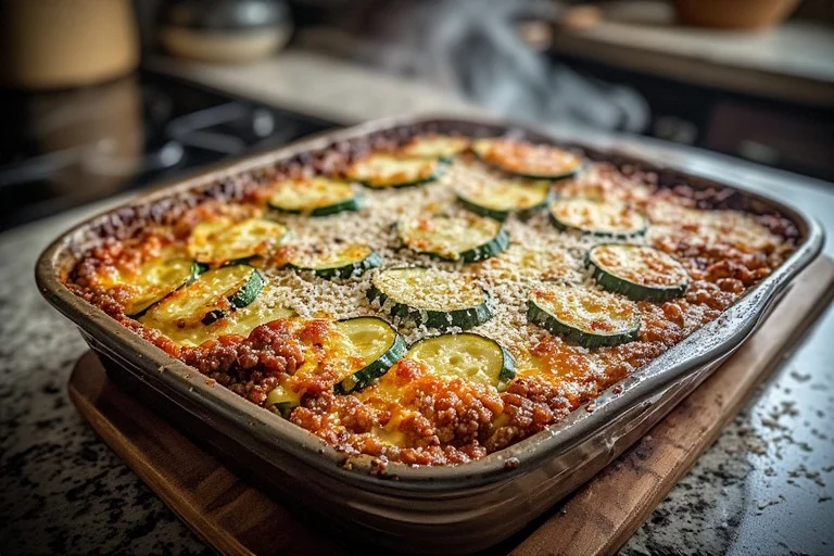 Keto Zucchini Lasagna Casserole Recipe