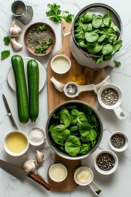 Keto Zucchini and Spinach Soup Recipe