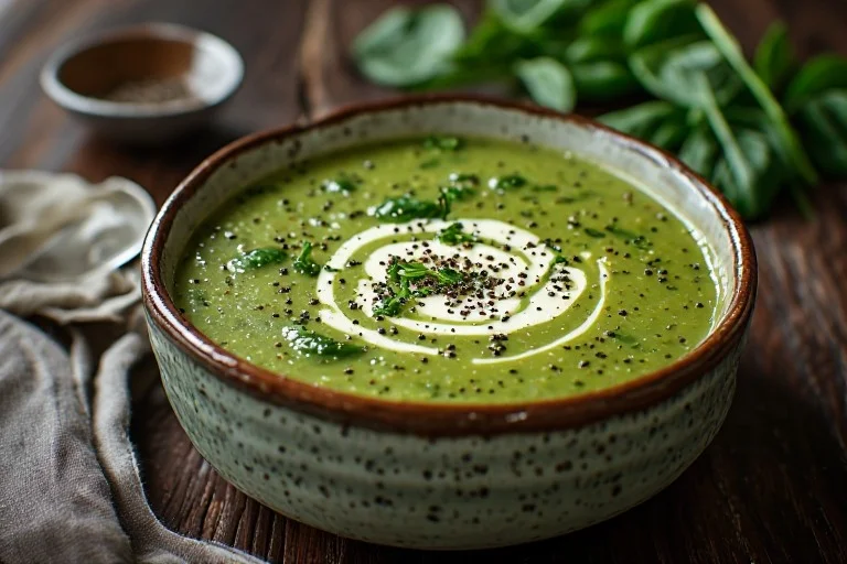 Keto Zucchini and Spinach Soup Recipe