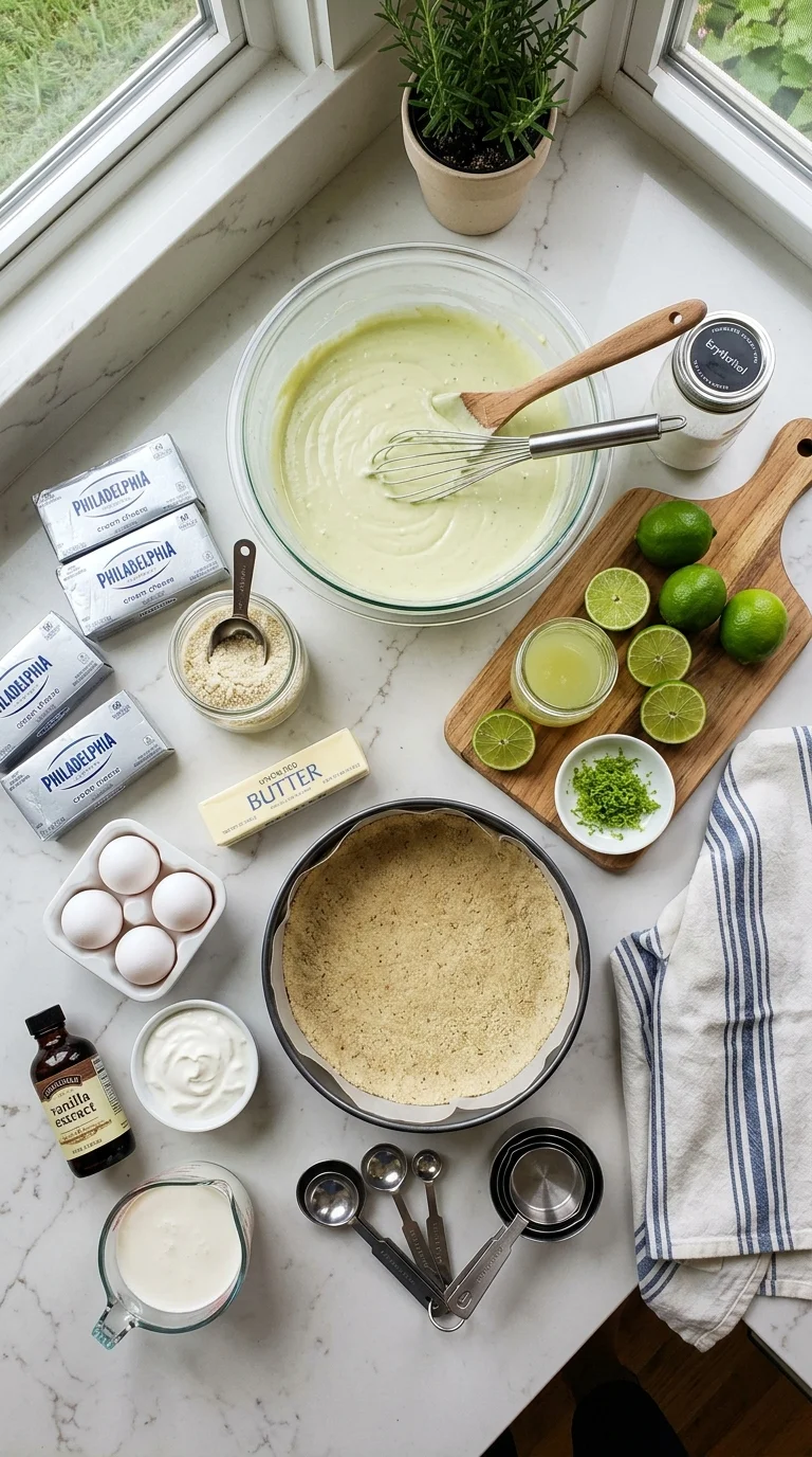 Key Lime Keto Cheesecake Recipe cooking