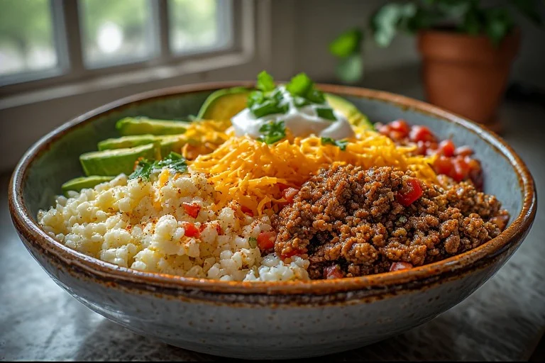 Low Carb Breakfast Burrito Bowl