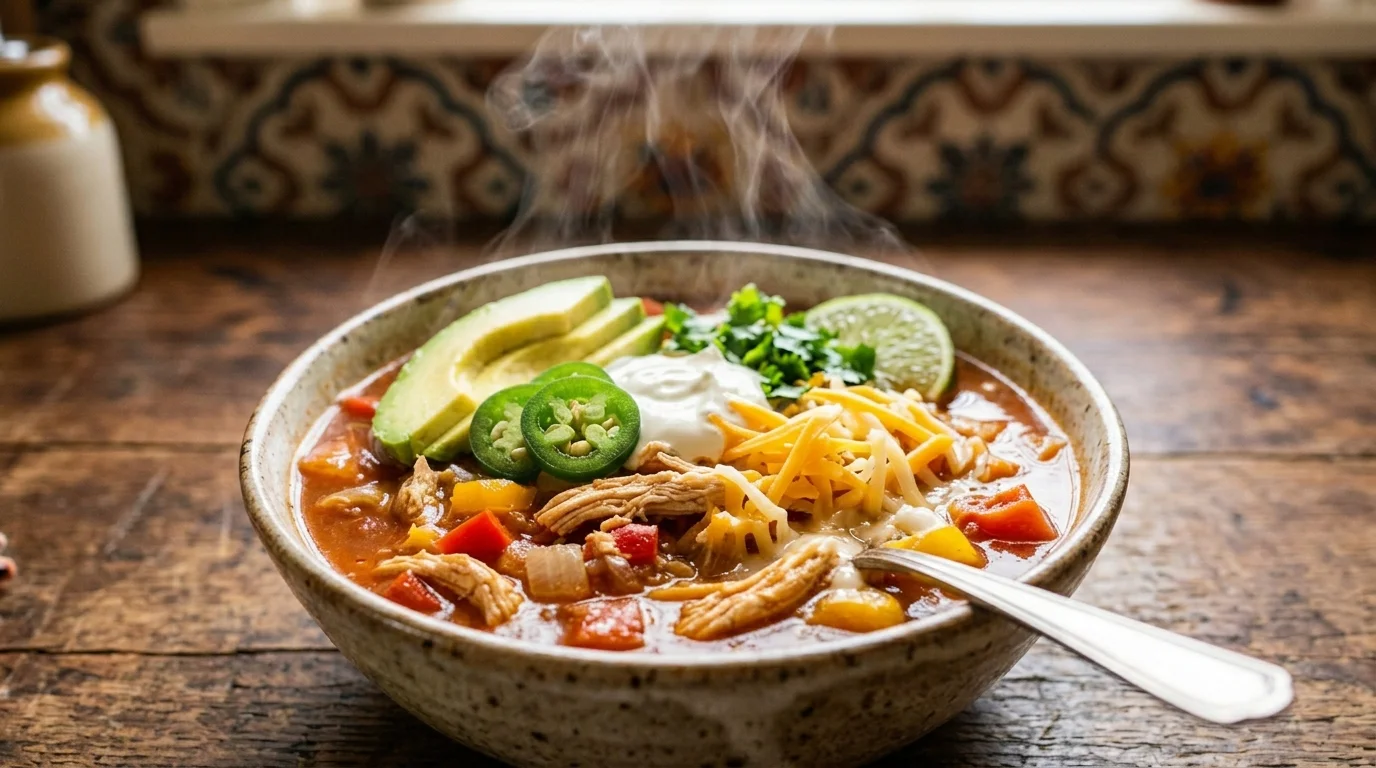 Low Carb Chicken Tortilla Soup (No Tortillas)