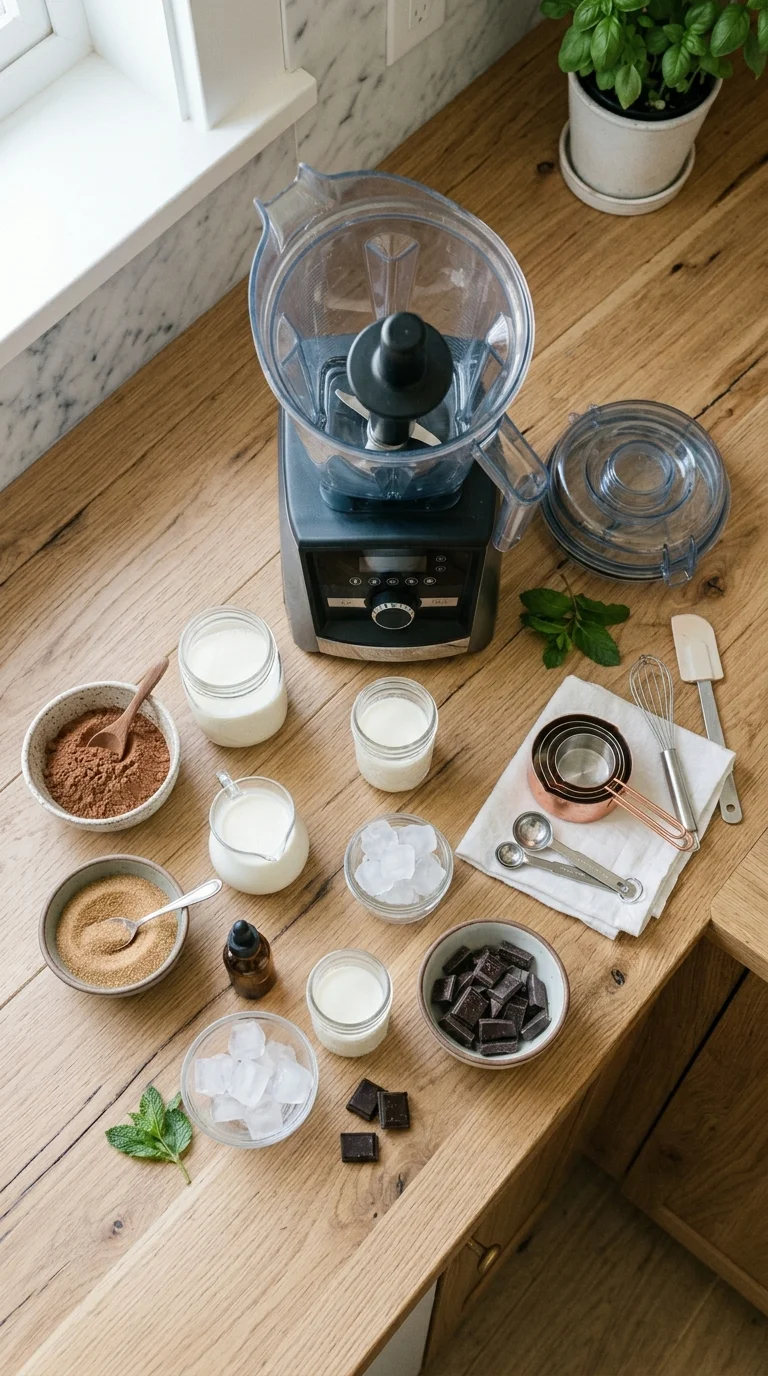 Low Carb Chocolate Smoothie (Keto) cooking 1