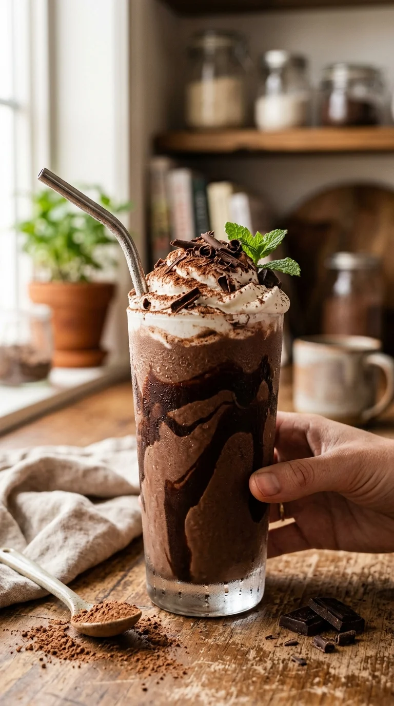 Low Carb Chocolate Smoothie (Keto) looks 1