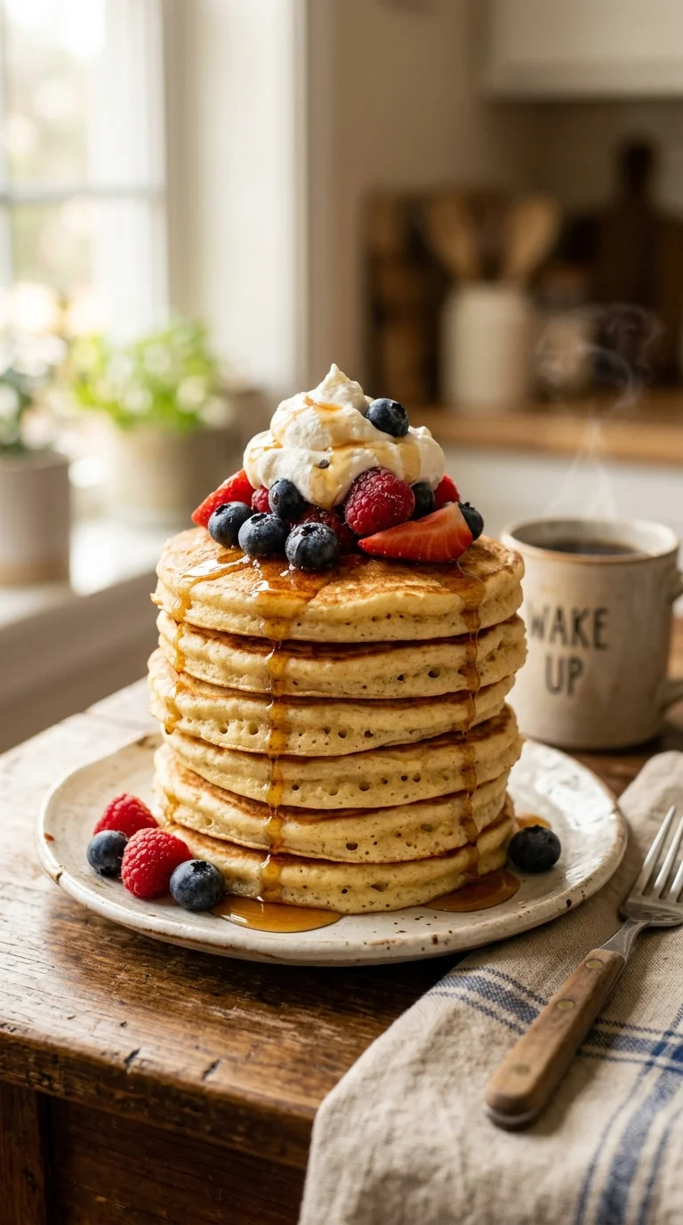 Low-Carb Cottage Cheese Protein Pancakes