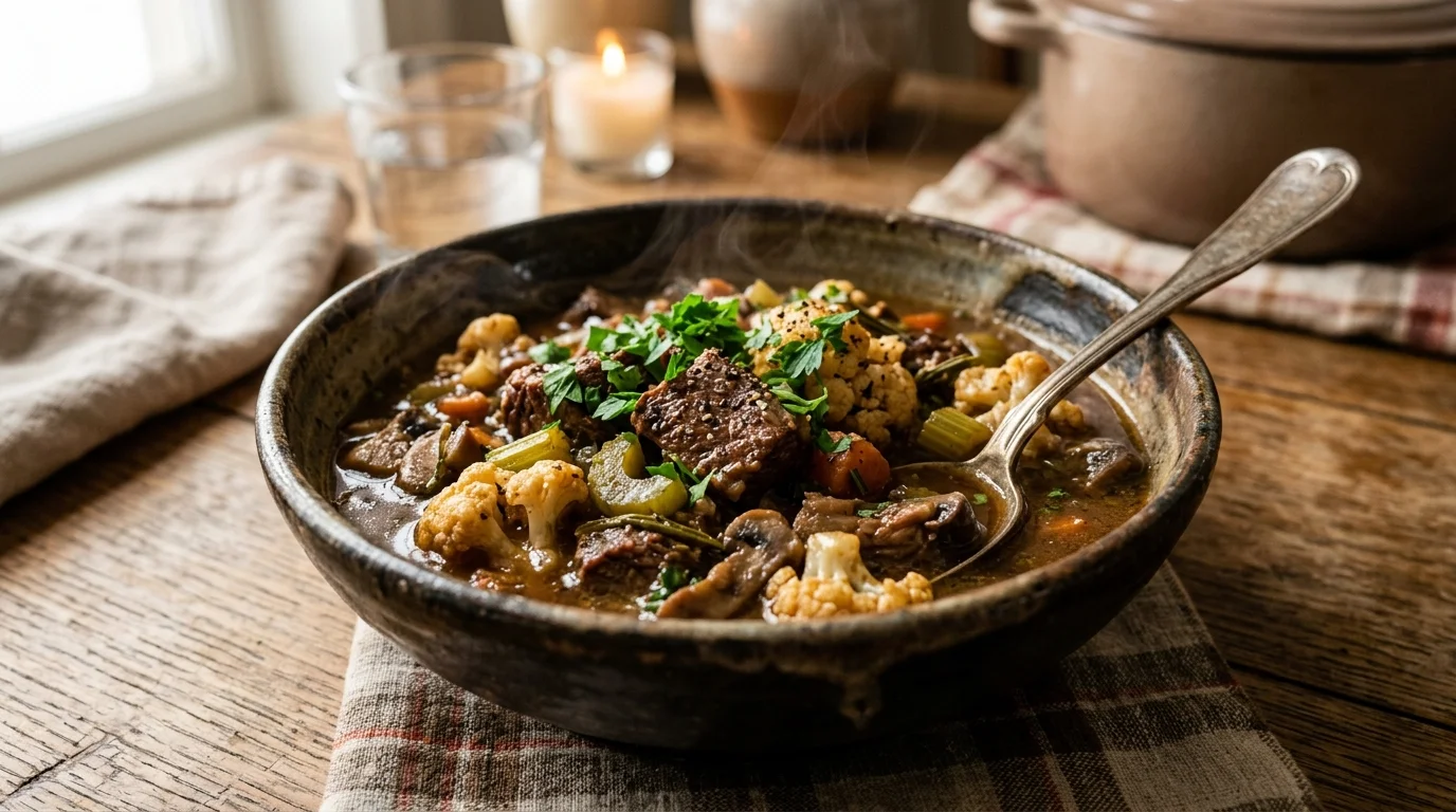 Low Carb Crock Pot Beef Stew
