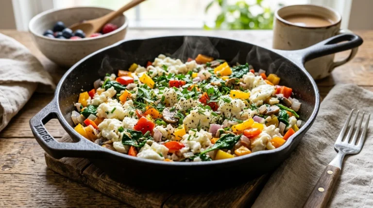 Low-Carb Egg White Veggie Scramble