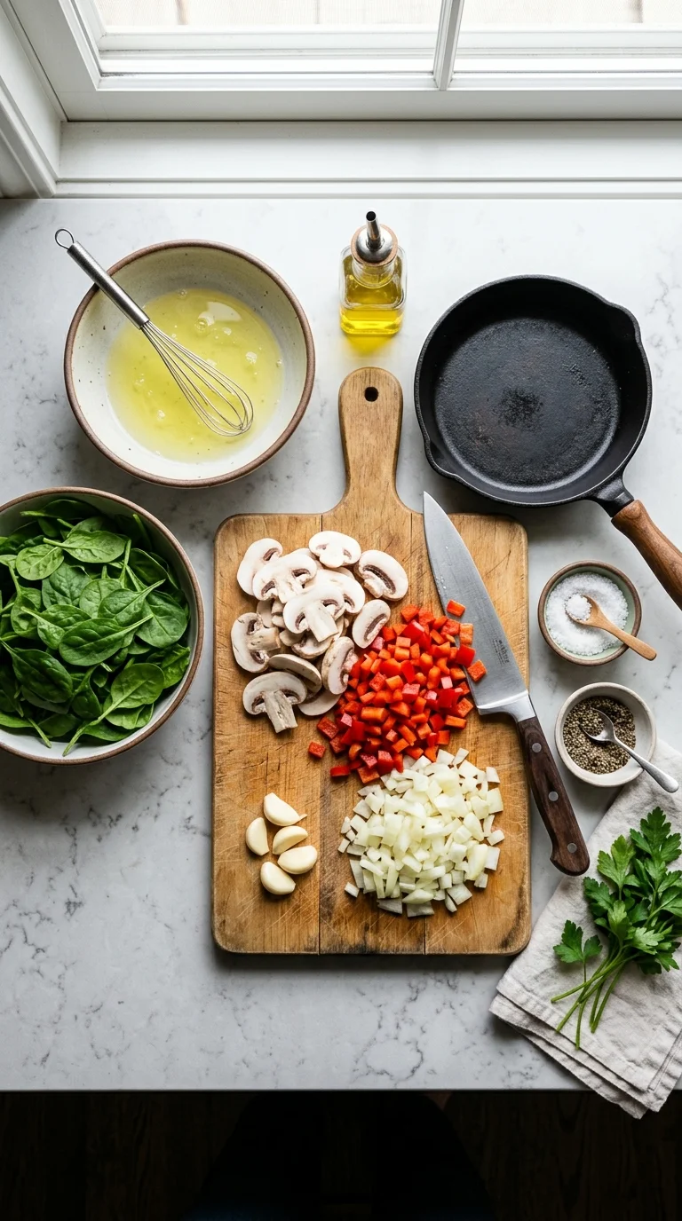 Low-Carb Egg White Veggie Scramble