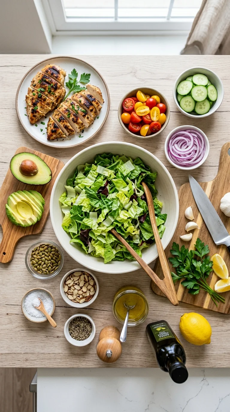 Low-Carb Grilled Chicken Avocado Salad