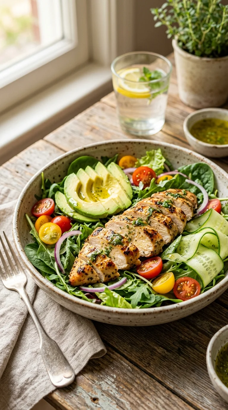Low-Carb Grilled Chicken Avocado Salad