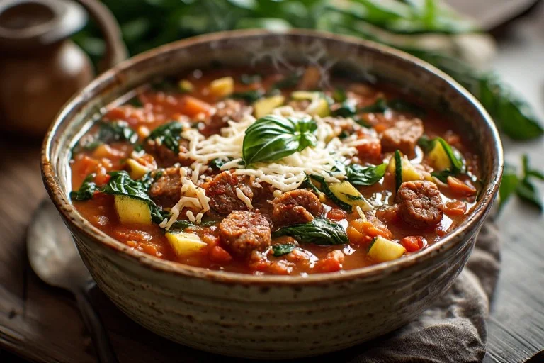 Low Carb Italian Sausage Soup Recipe