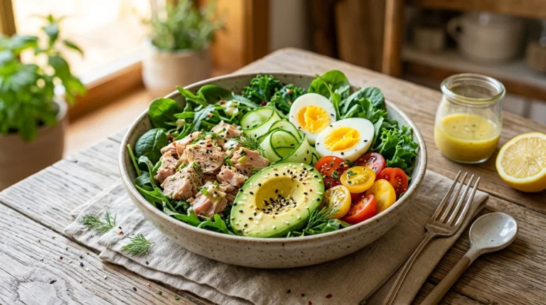 Low-Carb Tuna Avocado Protein Bowl