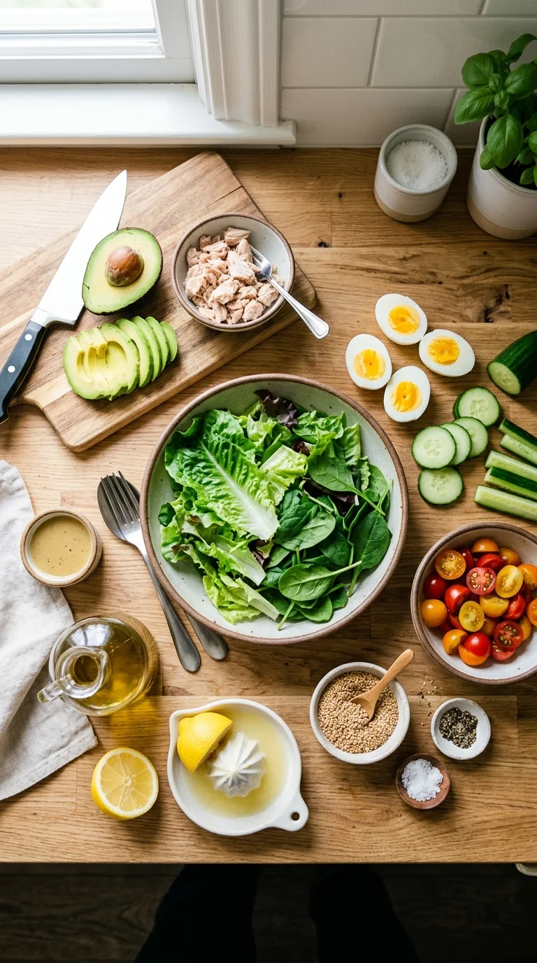 Low-Carb Tuna Avocado Protein Bowl
