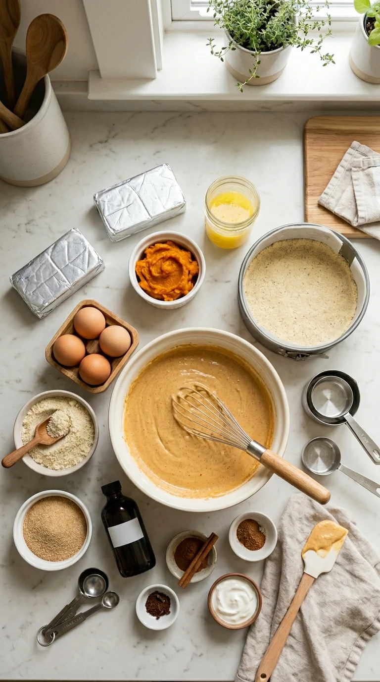 Pumpkin Spice Keto Cheesecake Recipe cooking