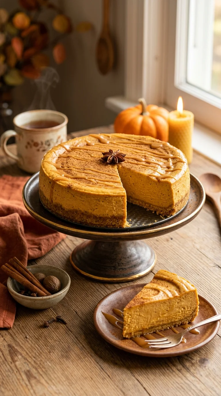 Pumpkin Spice Keto Cheesecake Recipe looks
